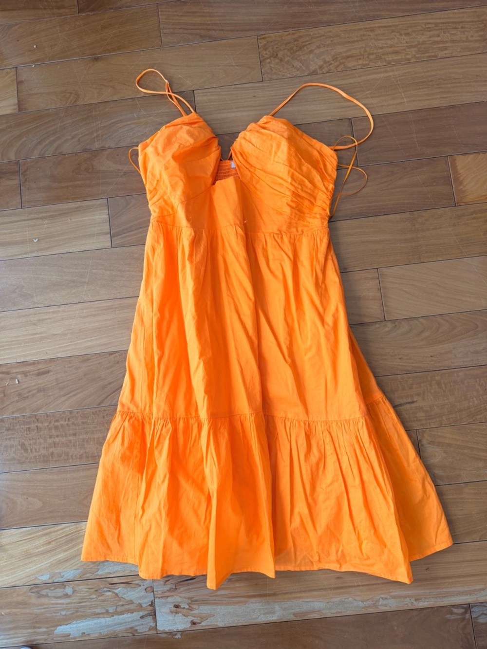 Rails Orange Spaghetti-Strap Sundress